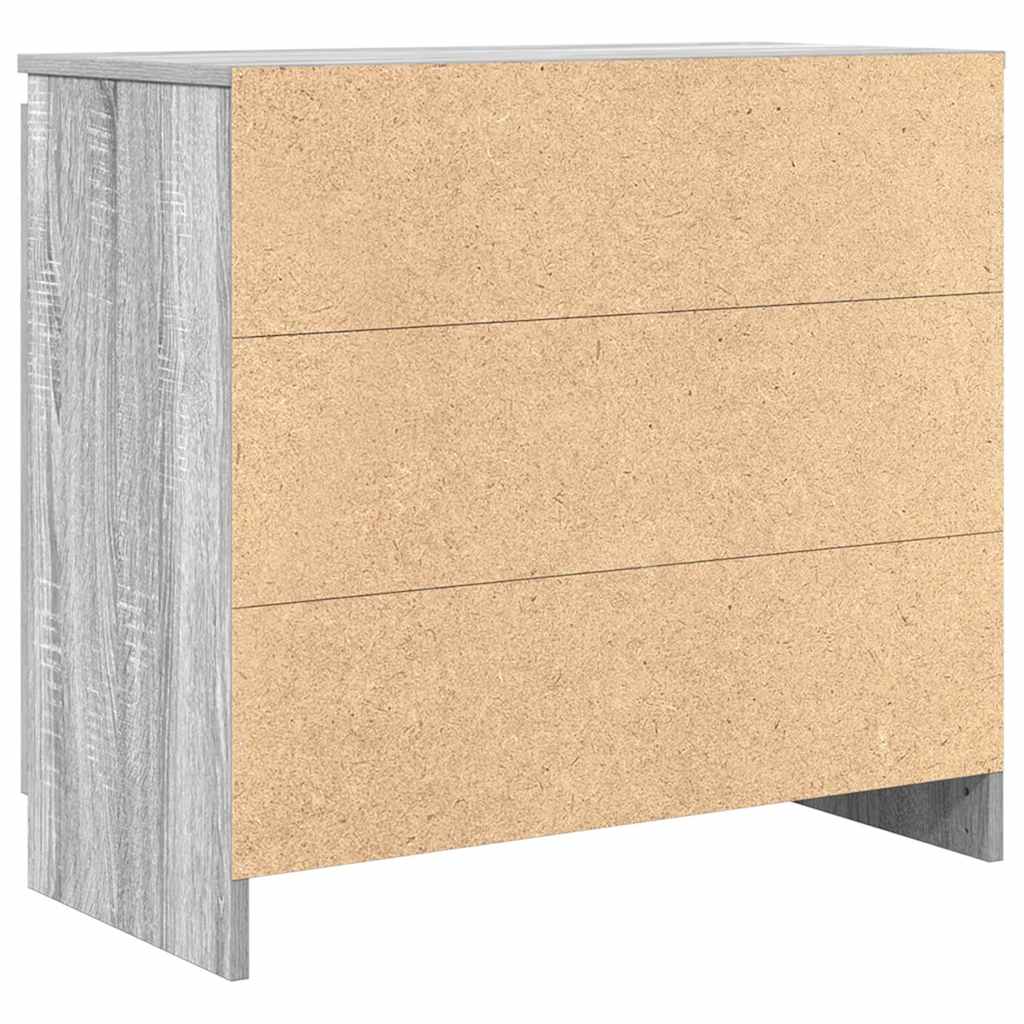 Sideboard with Drawer Grey Sonoma 71 x 35 x 65 cm Engineered Wood