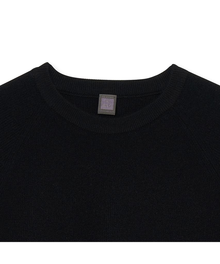 IOLO Soft Raglan Crewneck_Black