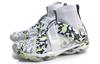Li Ning Ranger 4 Fabric Slip Resistant Support Slip Resistant Support High top Badminton Shoes Women's White AYAP008-4