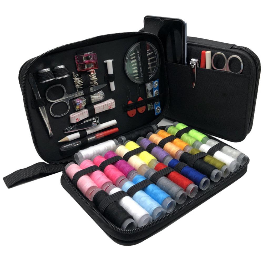 Set Kit Cucito Casa Viaggio Fai da Te Strumenti Cucito Portatili Scatola Cucito Multifunzione per Casa