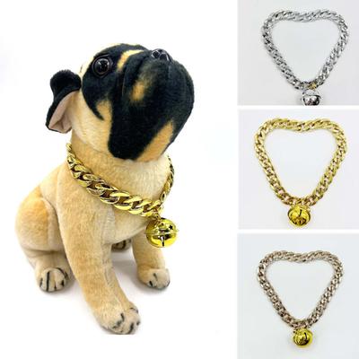 Fashion  Dogs Collar  Gold Silver Rose Gold Dog Chain Bulldog Pitbull Collar Dog Cat Accessories