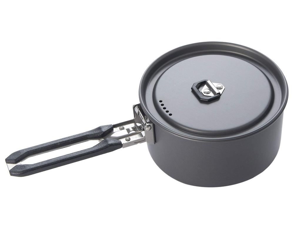 Fire-Maple FEAST2 BLACK Aluminum Cooktop, Frying Pan, and Kettle Set for 2-3 People