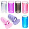 2-Piece Nail Art Stamp Kit - Clear Silicone Stamp and Squeegee Set for DIY Manicure, Available In Multiple Colors