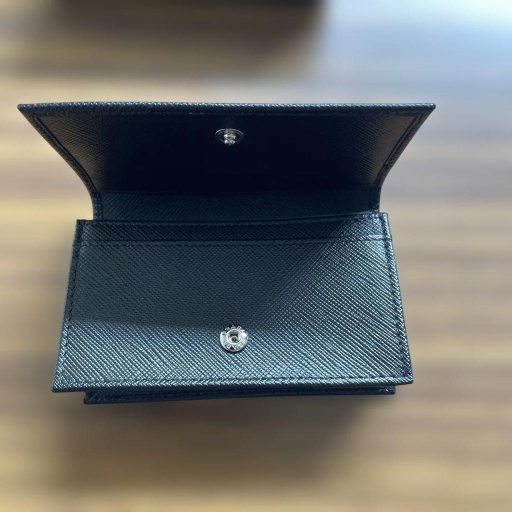 Used Unused item! PRADA Saffiano Business Card Holder Card Case 2MC122