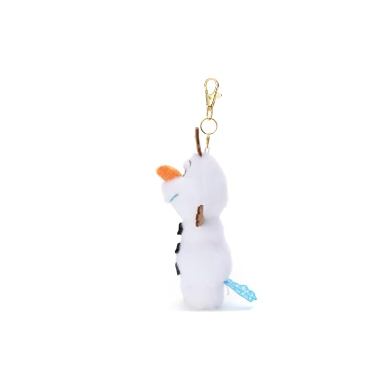 Disney Character Fluffy! Olaf Key Charm Mascot Plush Toy, Approximately 15cm Tall