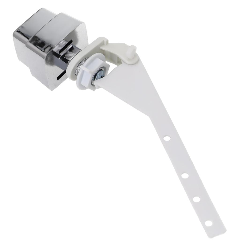 Toilet Flush Lever Handle Side Push Button Toilet Tank Handle Replacement Universal Flush Side Wrench Switch Square Side Button