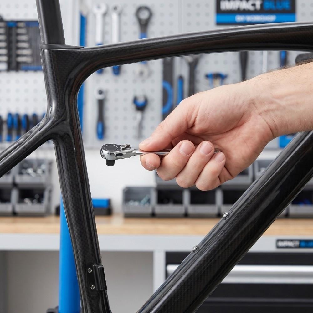 Alloy Mini Ratchet Wrench 6.35mm 1/4Inch High Torque Quick Release Ratchet Wrench Double Headed 72-Tooth Ratchet