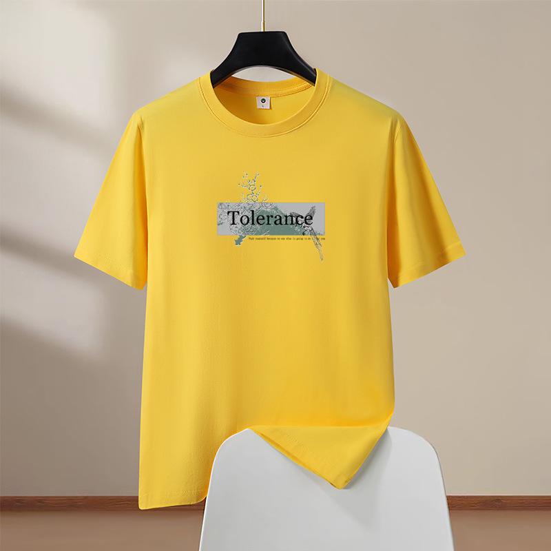 

Летняя мужская футболка из хлопка оверсайз с коротким рукавом, свободного кроя, комфортная, уличная XXXL жёлтый