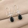 Green Tourmaline Gemstone 925 Sterling Silver Jewelry Handmade Earrings 1.84" CE-27-6