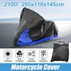Motoforti 210D L-XXXL 2 In 1 Motorcycle Cover Motorbike Cover All Season Universal Waterproof Outdoor Rain Dust Sun Protection