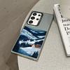 For Samsung Galaxy S25 S22 Ultra Plus S24 S23 Ultra Plus FE S21 FE Laser Phone Case Norwegian Scenery Shockproof Back Covers