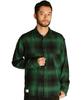 Schott OMBRE CHECK CF LS SHIRT, Men's Ombre Check Shirt, Size 2XL, 140cm, Green, 782-5220005