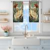 2 Piece French Retro Swing Girl Curtains   Semi-black-up Curtains   Suitable for Decorating Various Room Types