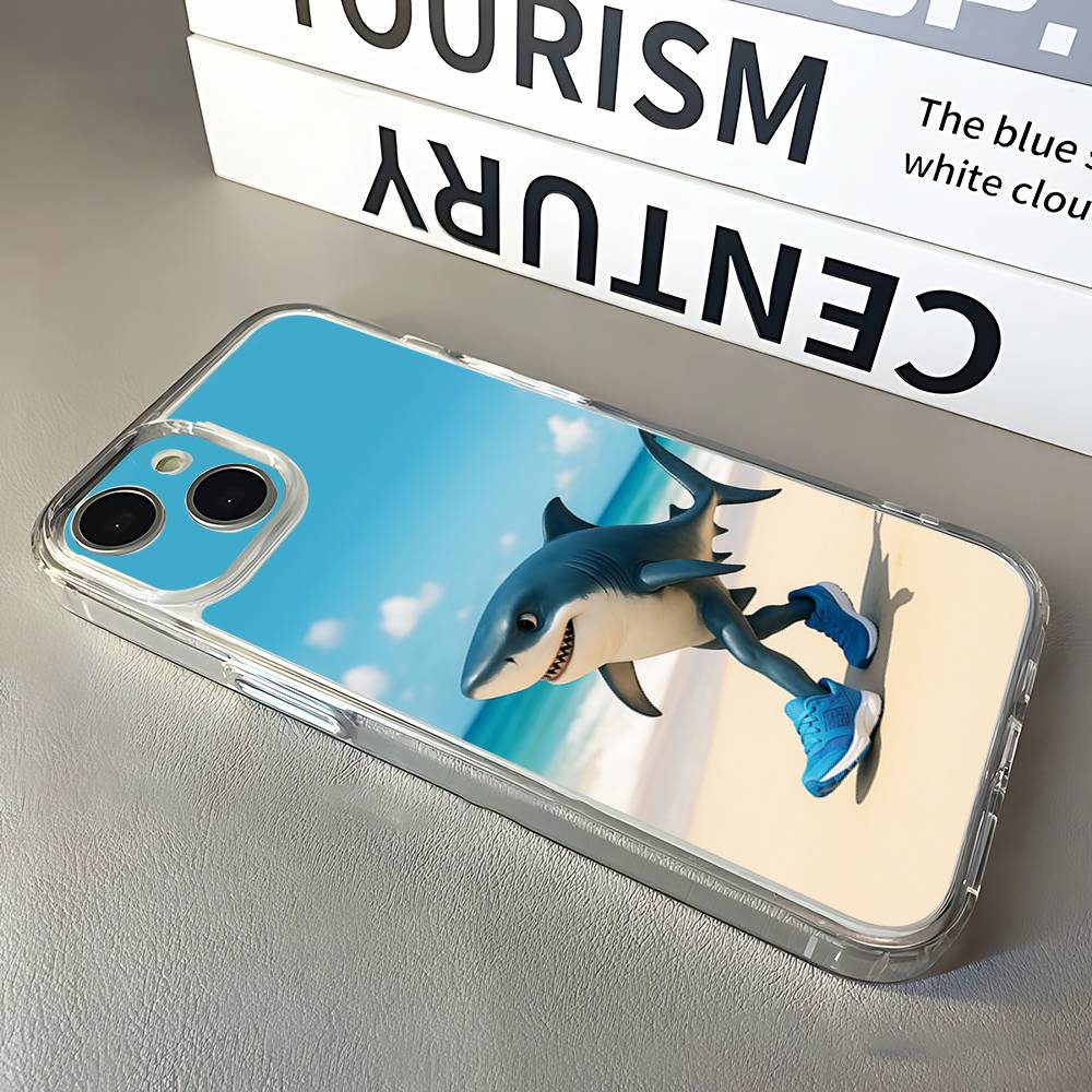 Tung Sahur Tralalero Tralala Phone Case For iPhone 17,16,15,14,13,12,11 Pro,Max,Plus,X,XS,XR,SE4,E Mini Transparent Soft Cover