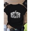 European Size Elephants Playfully Women's Sports Short Sleeve T-Shirt