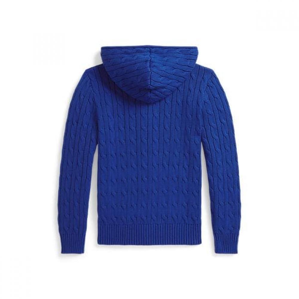 Polo Ralph Lauren Boys 8 18 Cable Cotton Hoodie Full Zip Sweater Cwposwey6820684401
