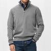 Men's Half Zip Sports Sweatshirt Stand Collar Long Sleeve Casual Pullover Top
