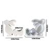 Cute Bunny Mold Desktop Bunny Ornament Mould Creative Silicone Mold Art Crafts Tools Non-stick Silicone Mold Home Decoration for