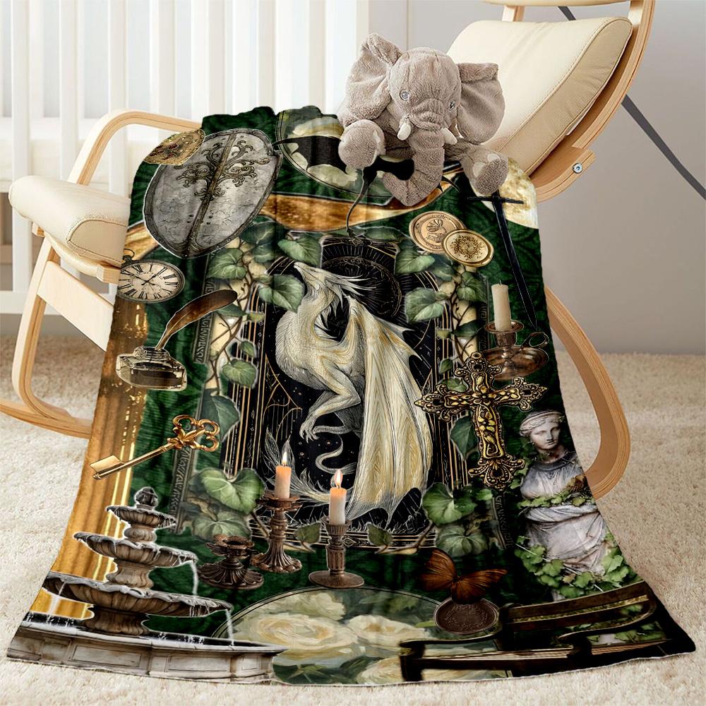 Gothic Style Blanket Durable Comfort Suitable for Picnics Couch Sofa for All Seasons Stylish Decor Gifts For Family Or Friends