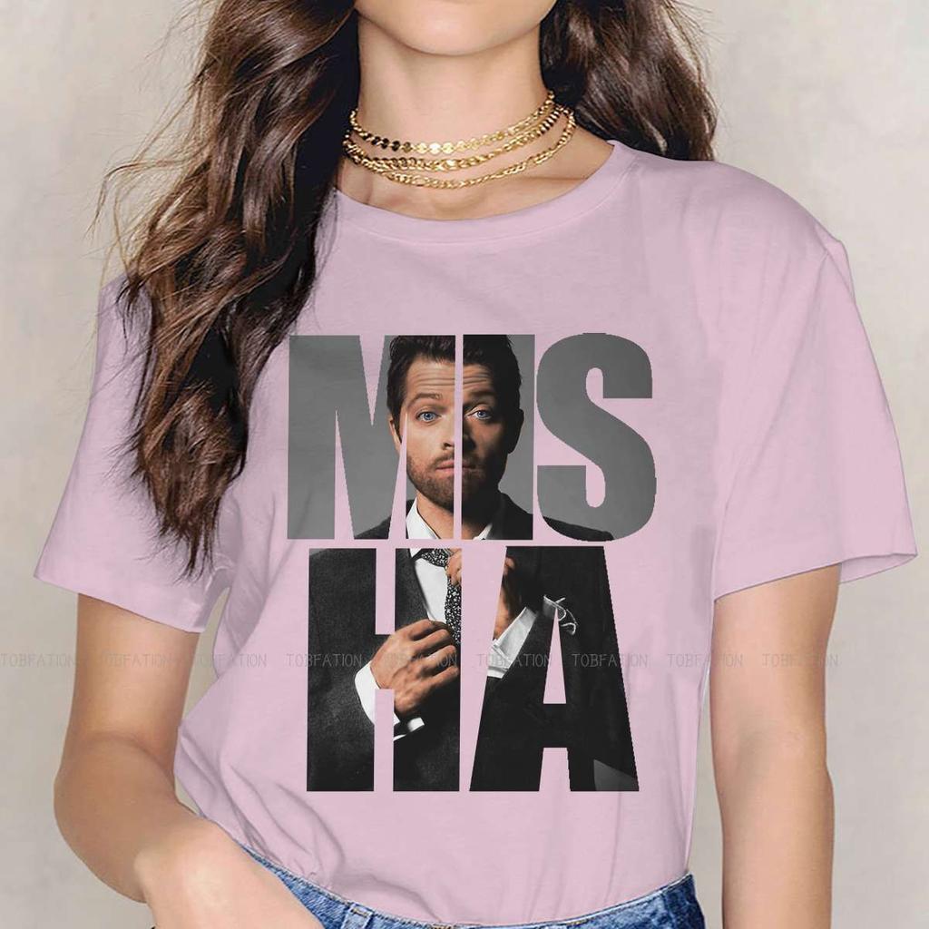 Supernatural Dean Winchester Tshirt For Unisex Girl 5xl Misha Misha Misha Collins Basic Leisure Tee T Shirt Novelty Fluffy