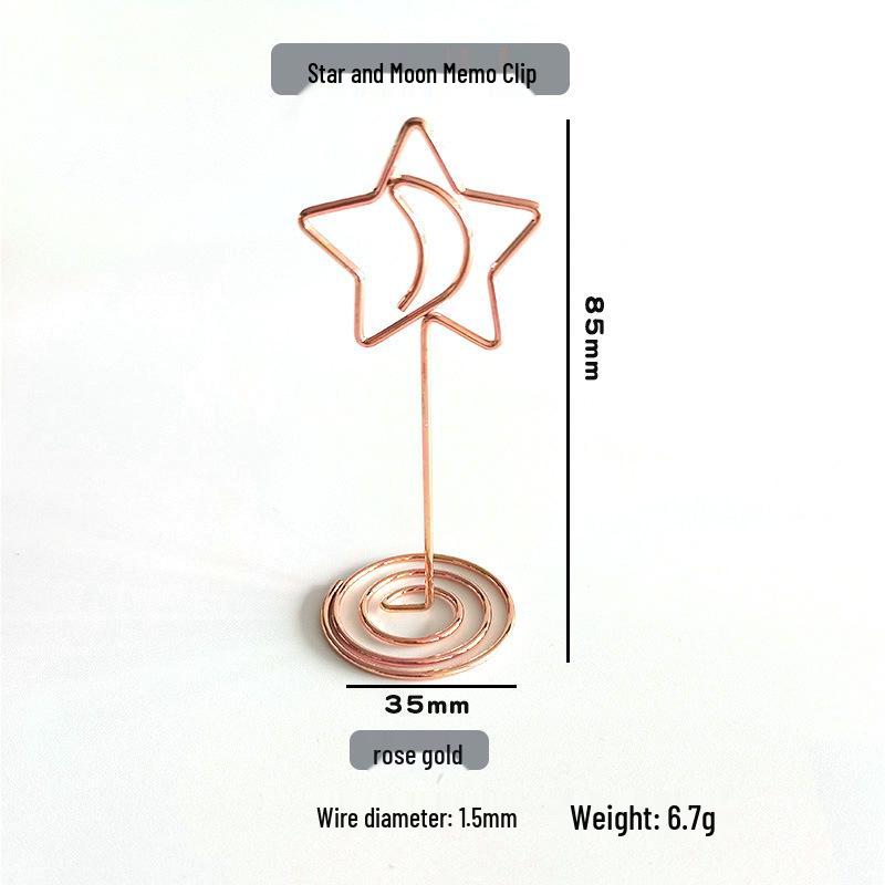 Peacock Round Memo & Business Card Holder - Heart-Shaped Desktop Metal Ornament