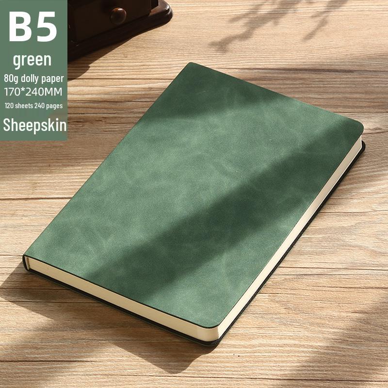 High-Quality A5 Leather Softcover Notebook for Students and Professionals