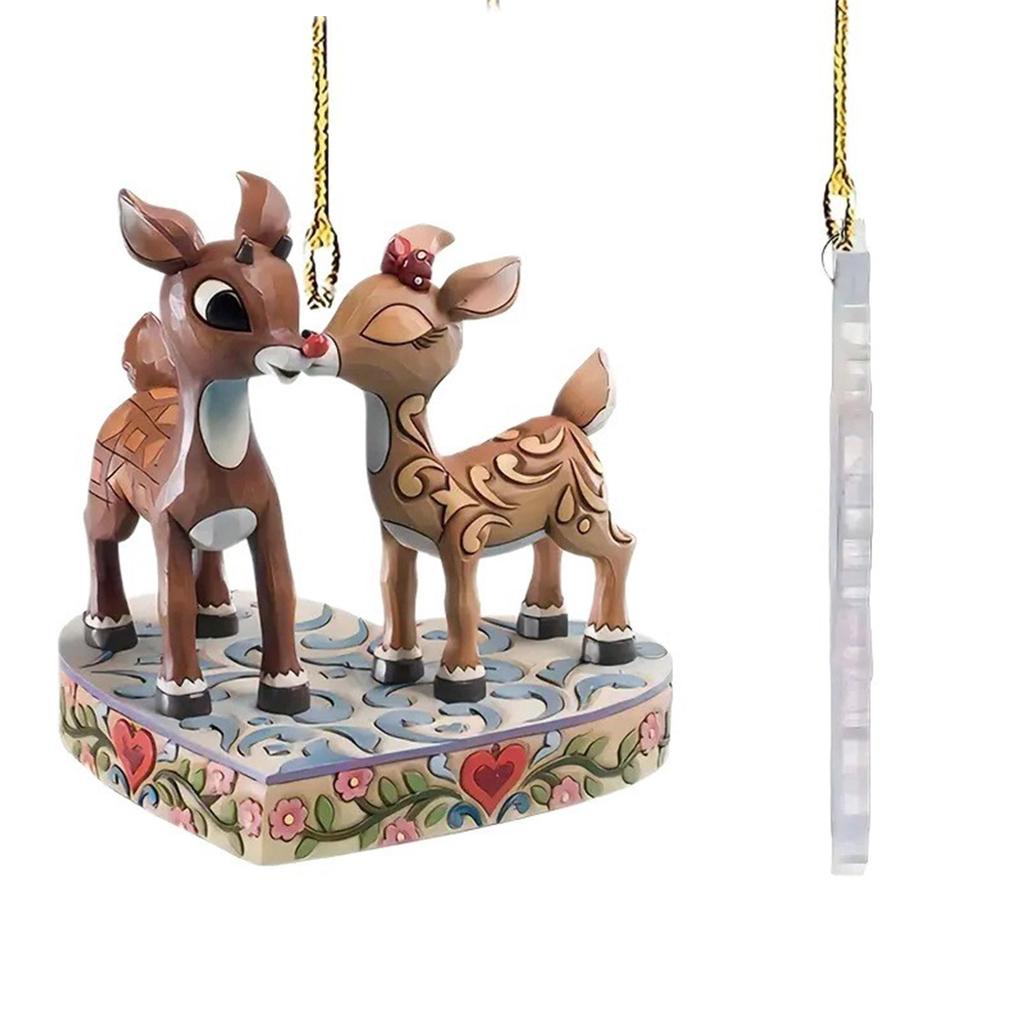 Deer Christmas Ornaments, Car Rearview Mirror Pendants, Backpack Pendants, Suitable For The Whole Family