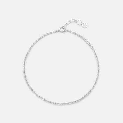 METROCITY JEWELRY Corte Sterling Silver White Anklet A231SA4306WPQ