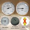 Large Display Sauna Room Thermometers Hygrometer Heatproof ABS Metal Construction Easy Installation