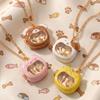 Animal Series Pattern Snap-on Necklace Cat Design DIY Jewelry Unique Glass Necklace Party