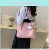 Stylish Pu Leather Tote Bag For Women With Phone Pocket And Zipper Closure