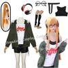 Futaba Sakura Cosplay Kostuum pruik Dames halloween Volledige Set Uniform Pak Casual Jas Shirt Bril Koptelefoon anime cosplay