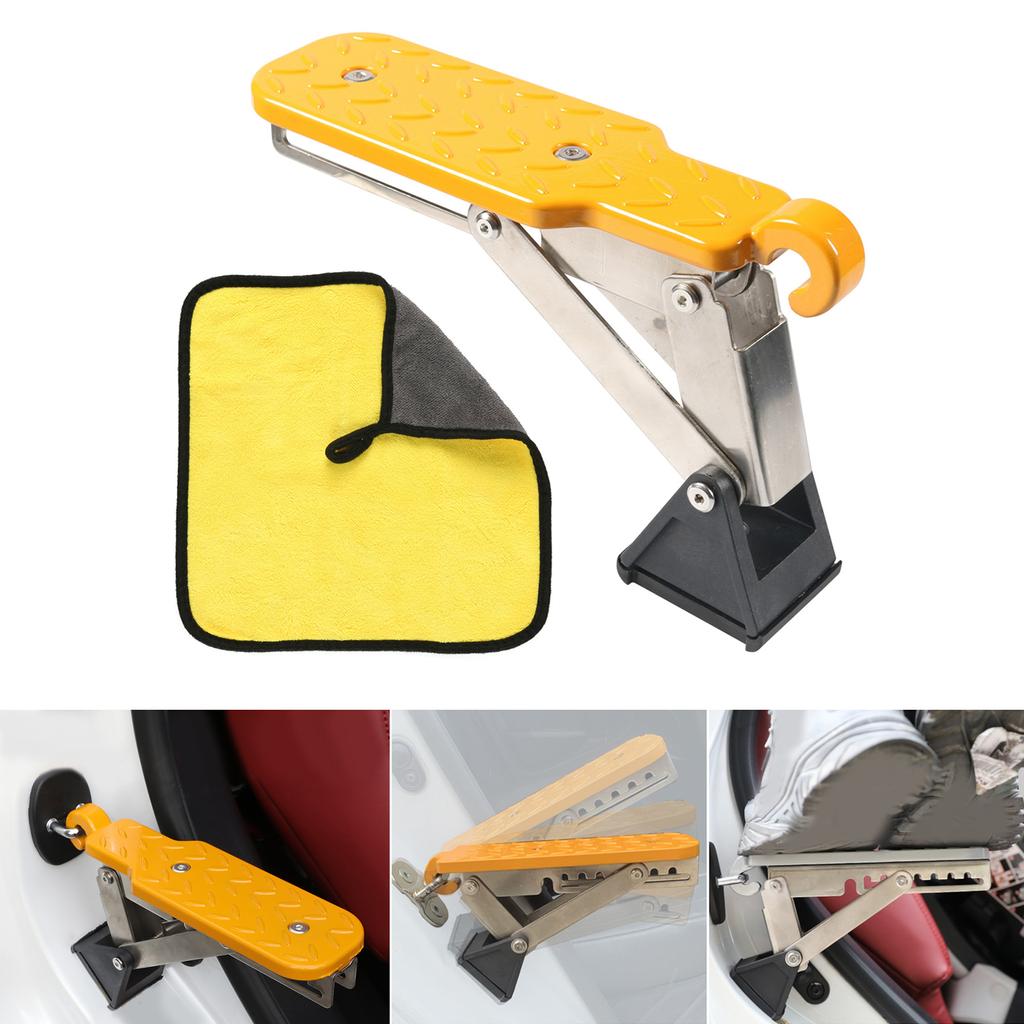 Autotürstufen-Klappstufen, Autotür-Pedalleiter für Auto-Kletterhilfe, leicht zu erreichen, universelle Türschwelle