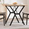 VidaXL Dining Table Y-Frame, Dinner Table, Dining Table Kitchen Restaurant Interior, 80x80x75.5cm Pine Wood 3282783