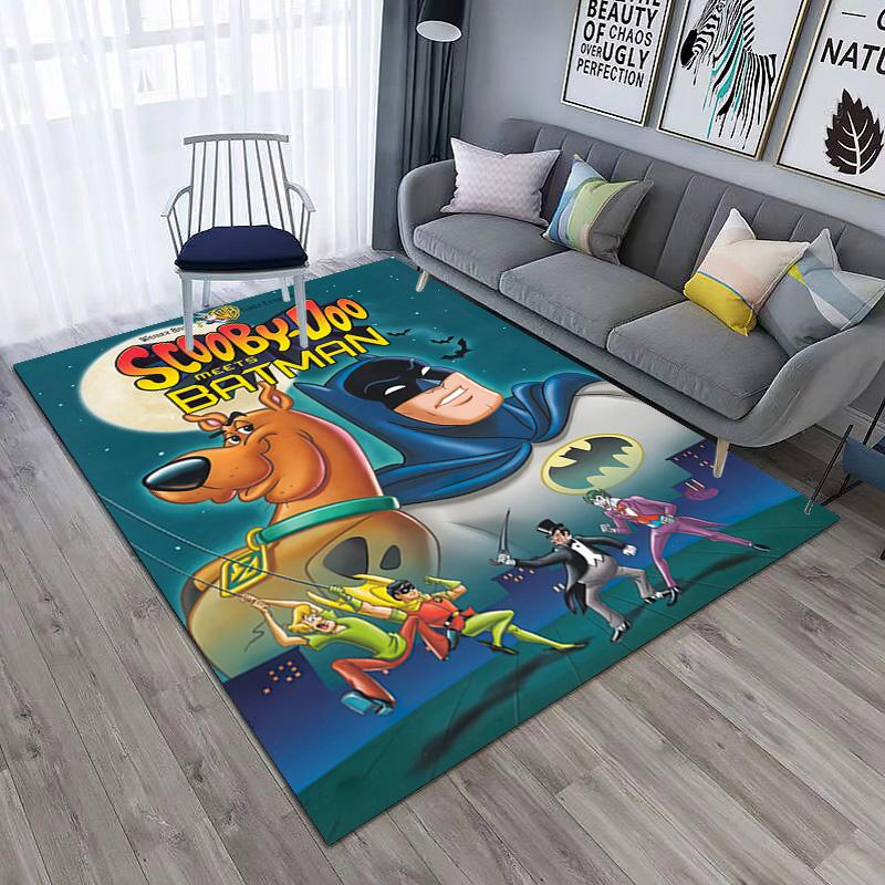 Halloween cartoon comedy adventure movie Scooby-Doo carpet is suitable for living room and bedroom doormats office balcony decorative carpet V12