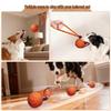 Cross-Border Electric Smart Dog Teasing Ball: Bite-Resistant E-TPU Pet Entertainment Bouncing Ball with Rope.