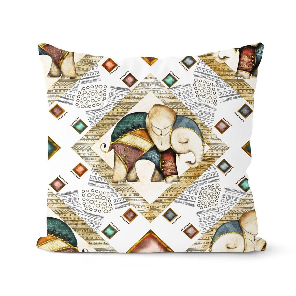 Ethnic Style Throw Pillow Cover Retro Abstract Decoration Home Bedroom Living Room Sofa Cushion Pillow Cover