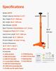 Underhoist Support Stand 3/4Ton Capacity Under Hoist Jack Stand Two Wheels