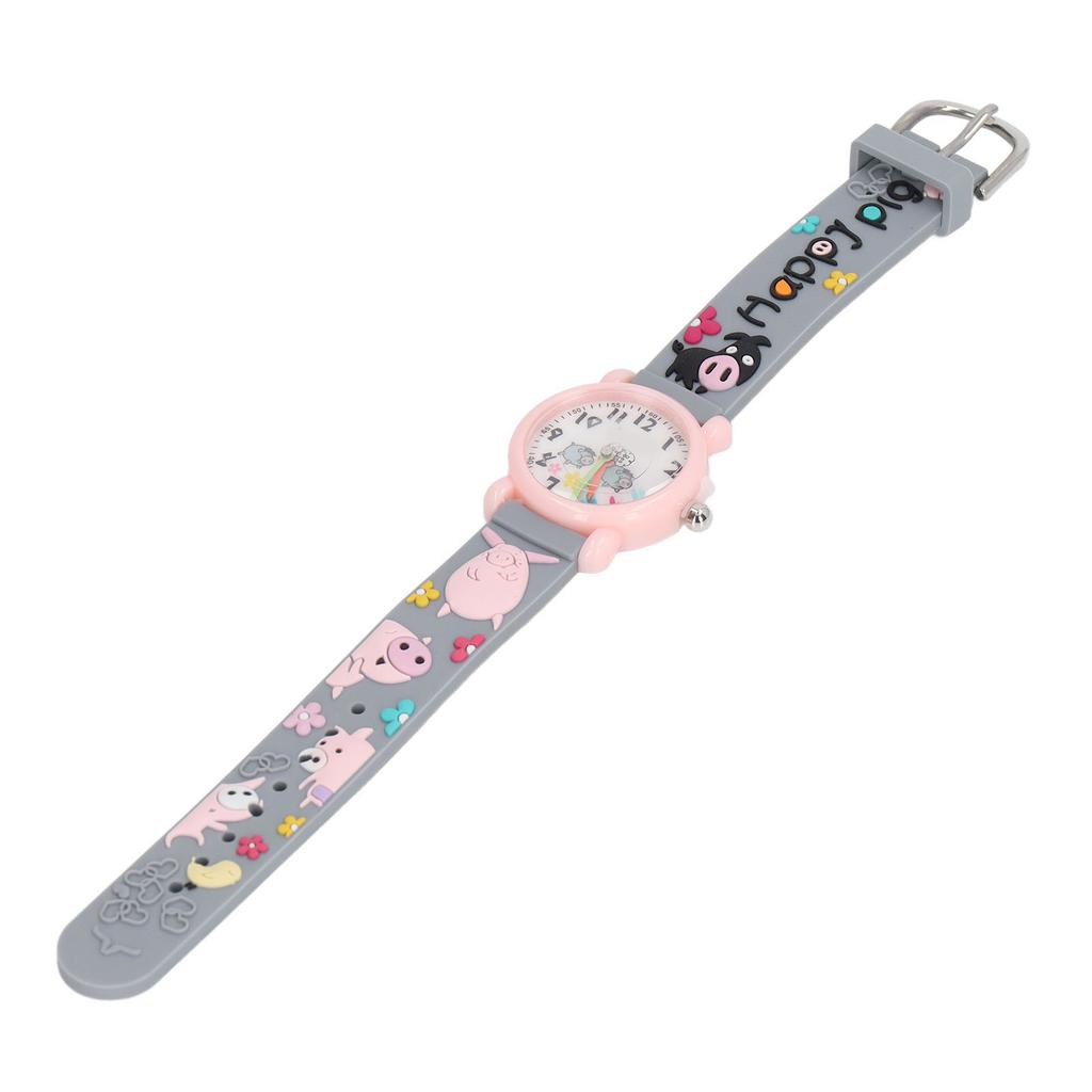 3D Cartoon Watch Toys Clear Scale Cute Decoration Waterproof Kids Watch for 3 To 8 Years Old Boy Home School