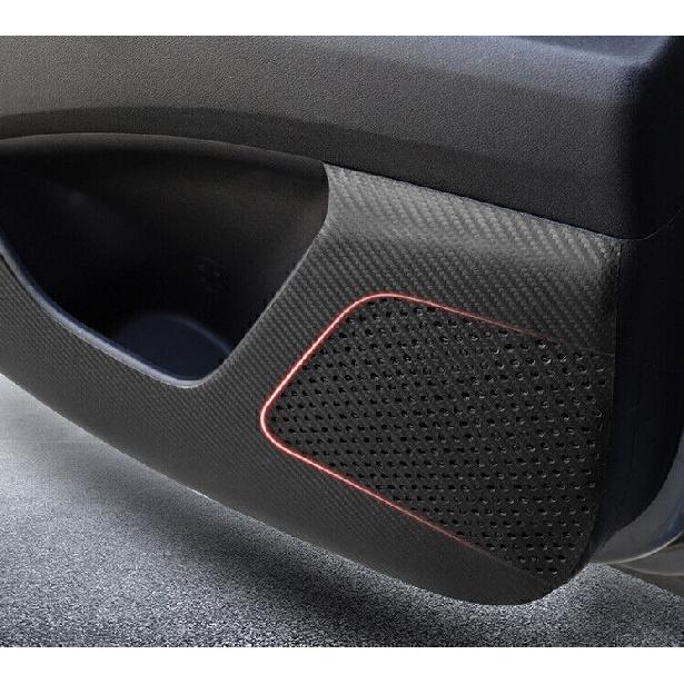 For Hyundai Elantra 2021-2024 Carbon Fiber Leather Interior Door Anti-Kick Panel