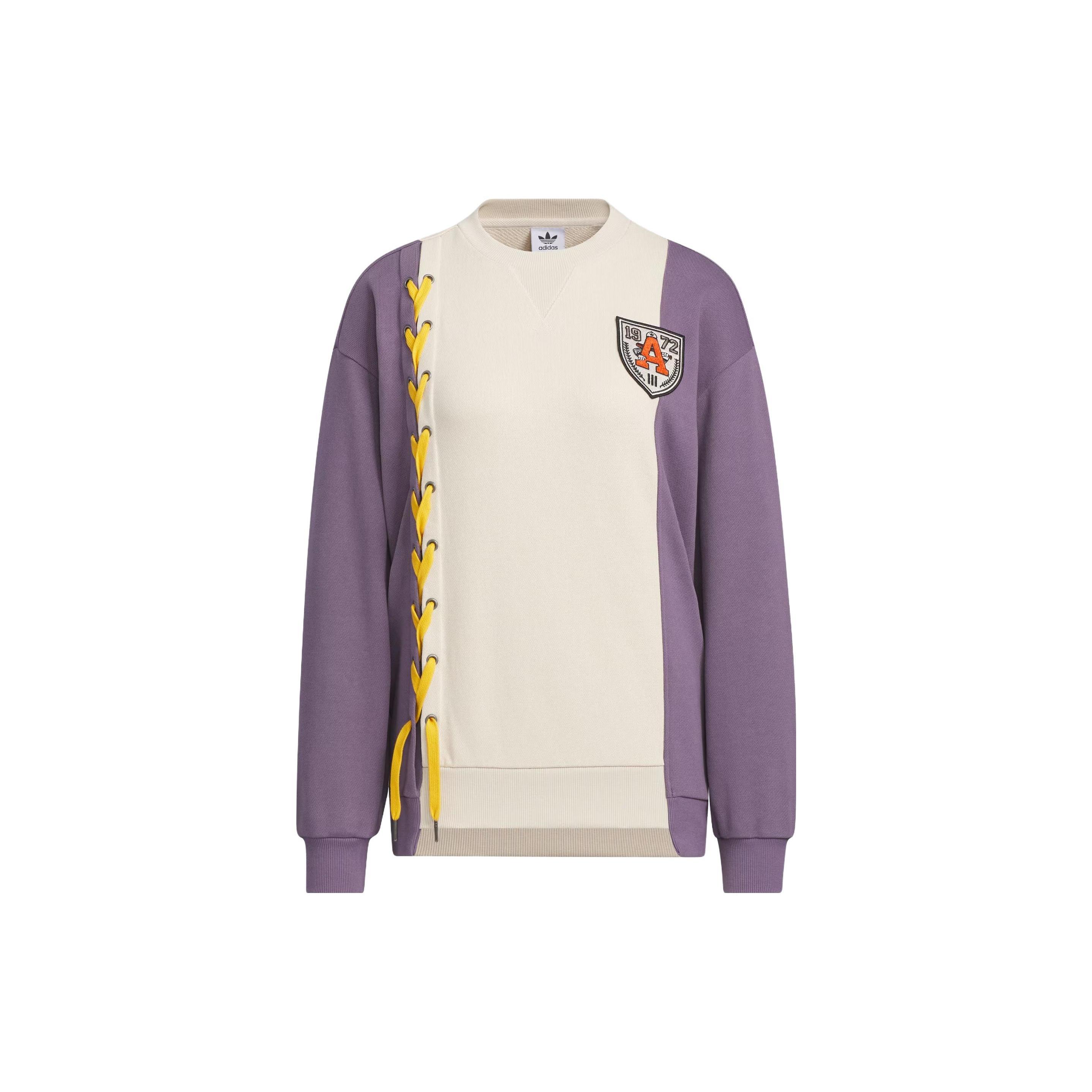 (WMNS) adidas Originals MC Classic Crews  Beige Purple  Women s IN1091 S