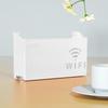 Punch-Free Wall-Mounted Wireless Router and Cable Organizer Box
