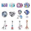 Charm Copper Colors Pink Camera Blue Suitcase Bead For Original Bracelet Diy Beads Charms Jewellery Making Gift For Women Styfne