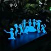 Luminous Alien Ornament UFO Plant Decoration Prop Figurine Set Alien Kit Decorative  Bedrooms