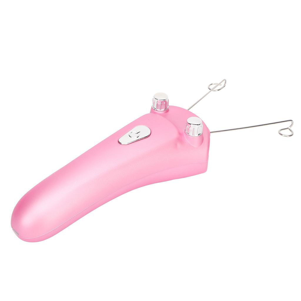 Electric Facial Threading Hair Removal Epilator LED USB Rechargeable Cordless Automatic Cotton Thread Epilator Pink