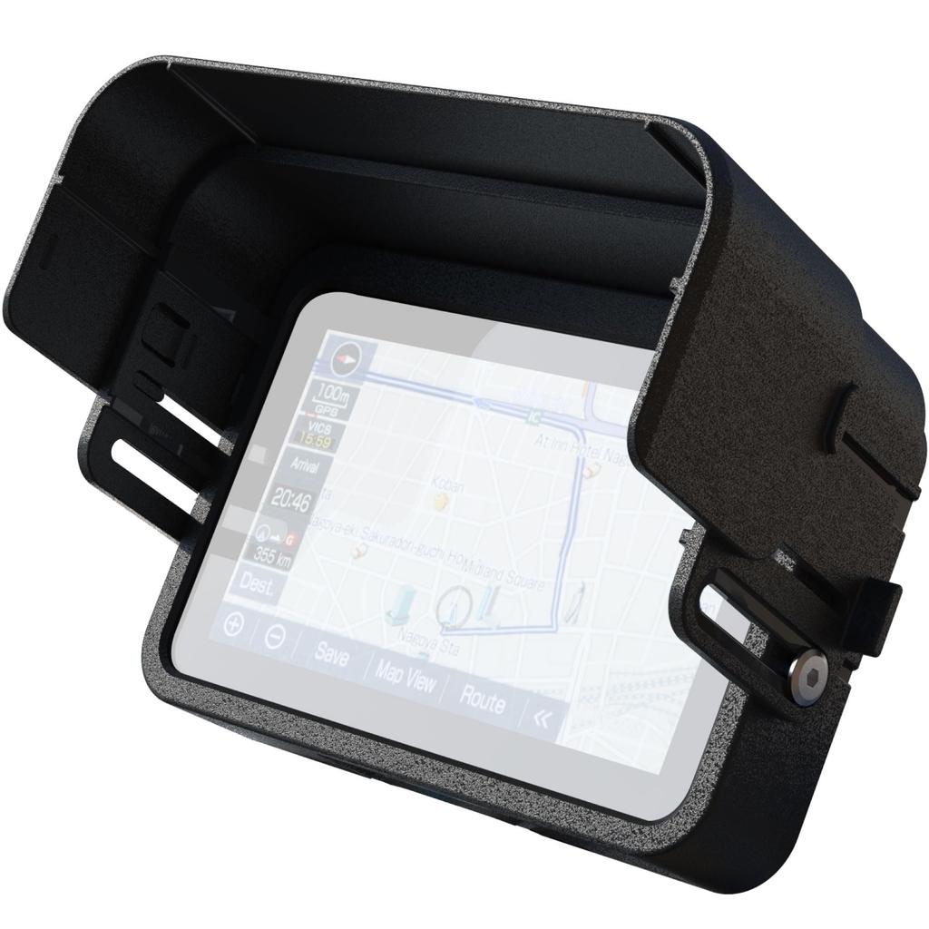 Kaedear Motorcycle Smart Monitor Sun Compatible with Smart Ride Monitor and Smart Record Display Sun Visor 4.5-inch Visor, Display, KDR-MN-D101