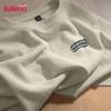 Baleno Herren Oversized Waffelstrick Kurzarm-T-Shirt