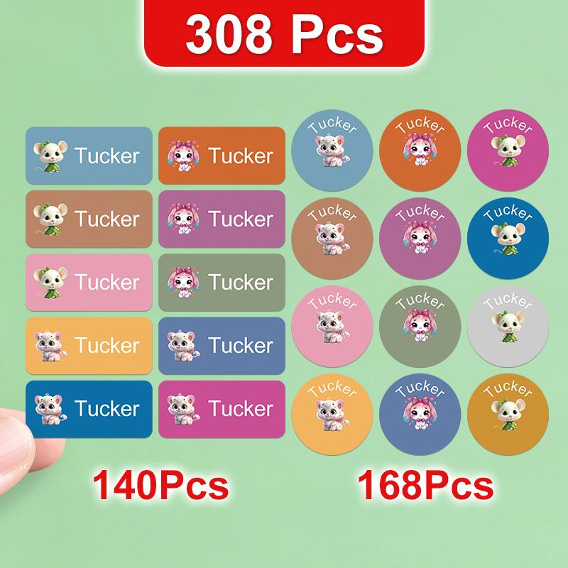 Customizable Personalized Name Labels For School Office Cost-Effective Multi-Scenario Stickers For Glassware Home Organization
