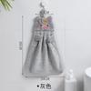 Hand towel household cute absorbent kitchen towel lazy rag wipe towel solid color children's hand