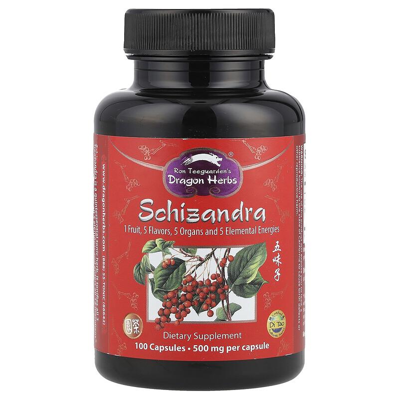 Schizandra, 500 Mg, 100 Capsules